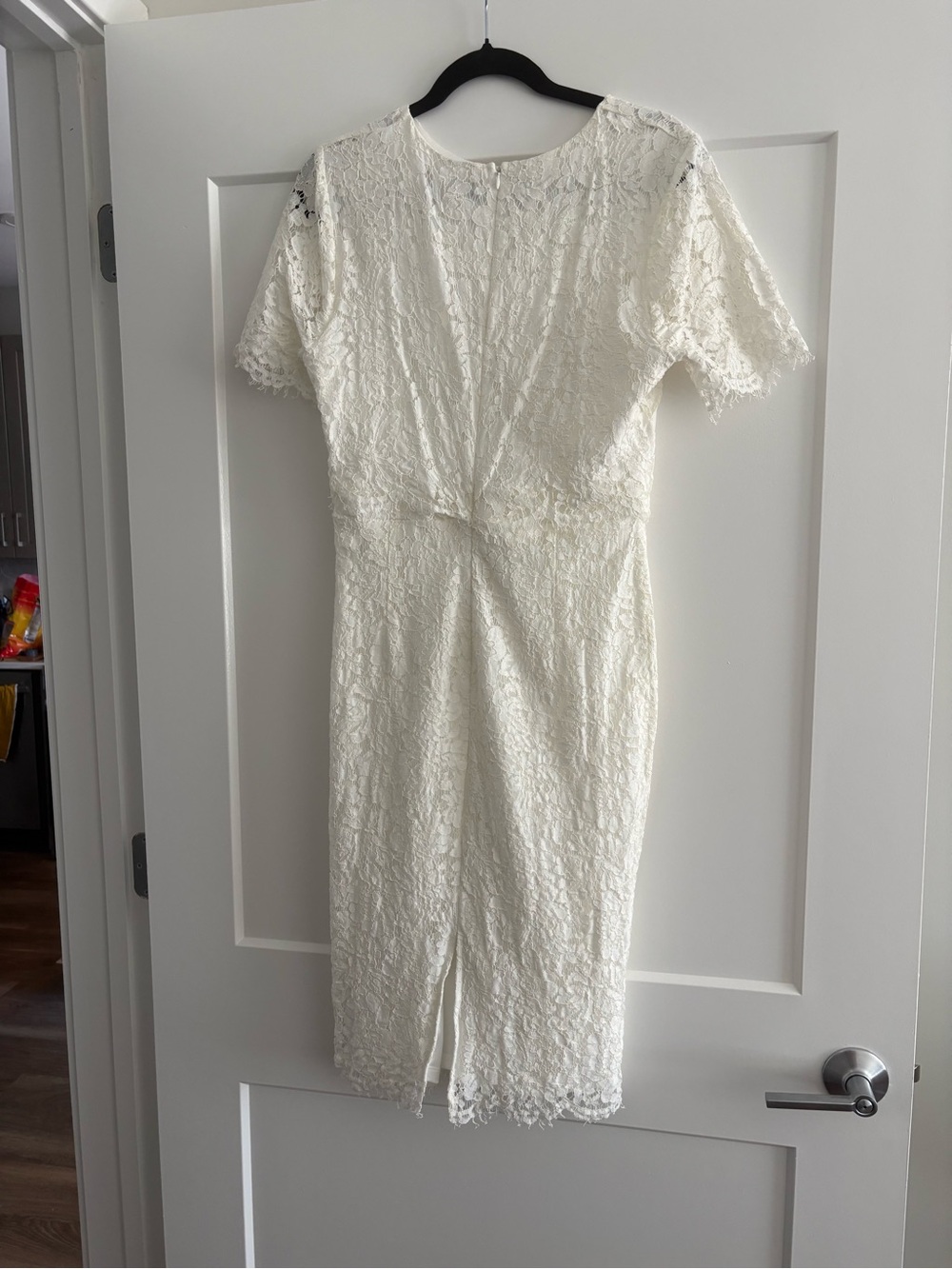 Lulu's Ivory Lace Midi Dress - Picture 5 of 9